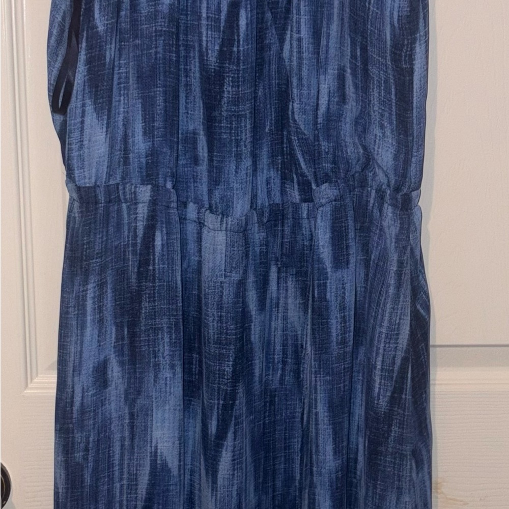 Blue Patterned Dress